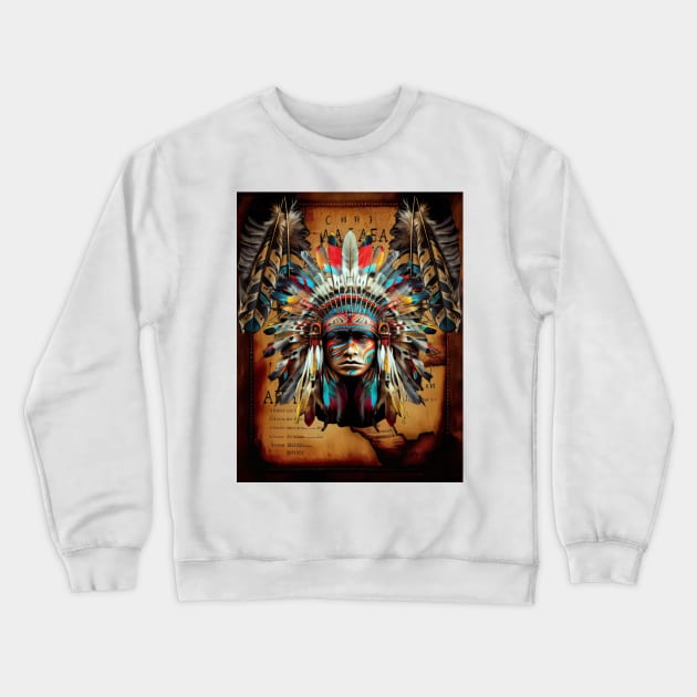 Apache Crewneck Sweatshirt by Wayne's Business Art